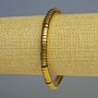Hämatit-Rondellarmband, dunkelgoldfarben, Durchmesser ca. 6×2 mm, Länge ca. 18 cm, Stretch-Armband