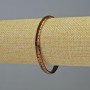Armband Hämatit Schlange Zickzack-Wellenform kupferfarben, Perlen ca. 5×4×3 mm, Länge ca. 18 cm, elastisch