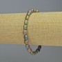Hämatit-Armband, oval, matt regenbogenfarben, Durchmesser 7×7 mm, Länge ca. 18 cm, elastisch