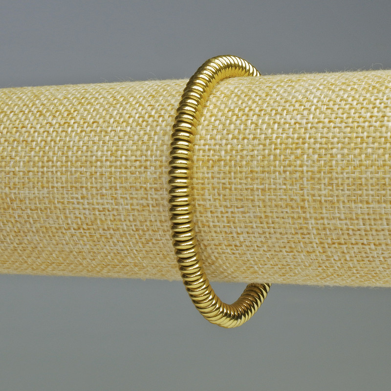 Hämatit-Rondellarmband in Goldfarbe, Durchmesser 6 × 2 mm, Länge ca. 18 cm, elastisch