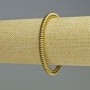 Hämatit-Rondellarmband in Goldfarbe, Durchmesser 6 × 2 mm, Länge ca. 18 cm, elastisch