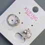 Xuping Ohrringe 10×12 mm Rhodiumbeschichtung