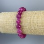 Turmalin-Armband mit facettierten Kugeln 10 mm, elastisches Band, Länge ca. 18 cm