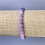 Lepidolith-Armband, facettierte Kugeln Ø 6 mm, Länge ca. 18 cm, Stretch