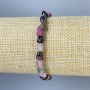 Armband Turmalin, trommelgeschliffene Kugeln, Durchmesser 6–8×6 mm, Länge ca. 18 cm, Stretcharmband