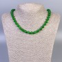 Kette aus Chrysopras, glatte Kugel, Durchmesser ca. 8 mm, Länge ca. 45 cm, mit Verschluss