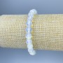 Armband aus Mondstein, facettierte Kugeln Ø ca. 8 mm, Länge ca. 18 cm, Elastikarmband