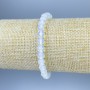 Mondstein-Armband, facettierte Kugeln Ø ca. 6 mm, Länge ca. 18 cm, Stretcharmband