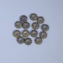 Bronzene Einlagenperle – Farbe Bronze, Durchmesser 4×1 mm, Lochdurchmesser ca. 1 mm, Verpackung 22 Stück