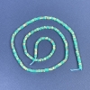 Varizit-Perlen quadratisches Rondell 2,5×1 mm ± auf der Schnur, Länge 39 cm+