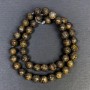 Bronzit-Natursteinperlen glatt 8,5 mm (+-), Bohrung 1,5 mm (+-), Länge 38 cm (+-)