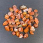 Naturkarneol-Nuggets, geschliffen, ohne Loch, 8–12×6–9 mm (+-) (pro 100 g ±)