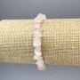 Armband Rosenquarz-Chips, Durchmesser 8-10 × 4 mm, Länge ca. 18 cm, Stretcharmband