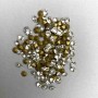Strasssteine, Farbe Weiß, Durchmesser 3,2 mm (±), Verpackung 4 g (±)