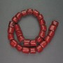 Natürliche rote Korallenperlen, facettiert, Ø ca. 15×15 mm, Länge ca. 40 cm