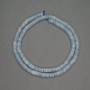 Aquamarin Rondell-Perlen aus Naturstein, Durchmesser 4×2 mm+-, Länge 39 cm+