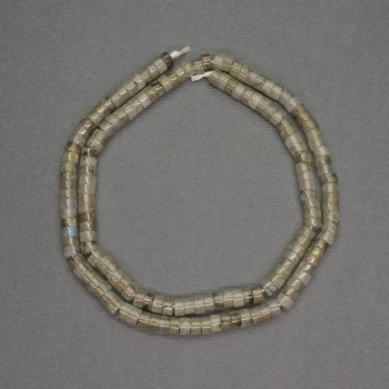 Labradorit Rondell-Perlen, Durchmesser 4×2 mm, Länge ca. 40 cm