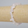 Armband Bergkristall-Chips, Durchmesser 5–12×2–5 mm, Länge 18 cm, elastisches Stretchband