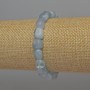 Aquamarin facettiertes Armband, Durchmesser der Perlen ca. 9×7 mm, Länge ca. 18 cm, Stretch