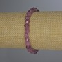 Armband aus Rubellit-Turmalin, facettierte Rhomben, Durchmesser ca. 6 × 5 mm, Länge ca. 18 cm, Stretch