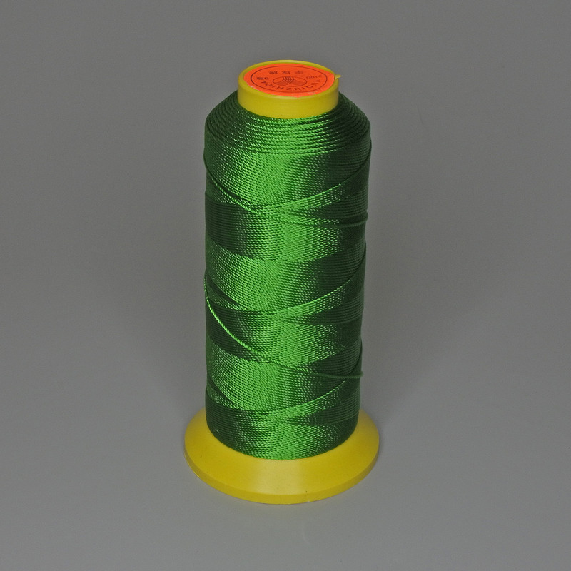 Kapron-Nähfaden, grün, Spulenware, Durchmesser 0,9 mm+