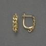 Goldfarbene Ohrhaken 18×4 mm für Ohrringe