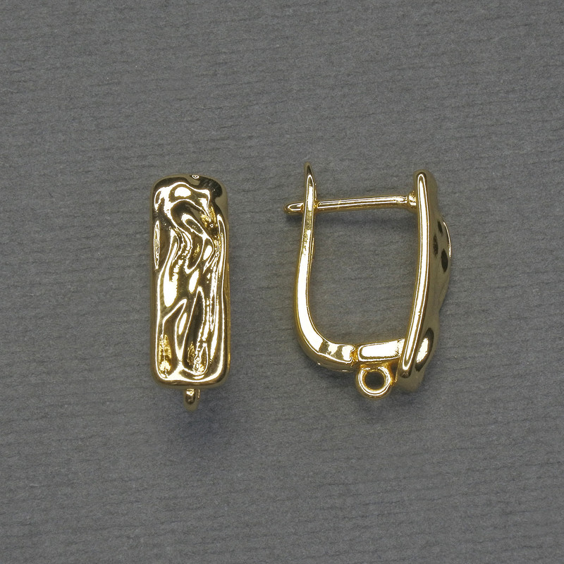 Goldfarbene Ohrhaken 17×6 mm – Paar
