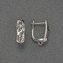 Ohrhaken für Ohrringe silberfarbenes Metall 17×6 mm – Paar