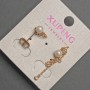 Ohrstecker Kugeln Xuping mit Perle, Durchmesser 5 mm, Länge 10–35 mm ±, 18K-Vergoldung