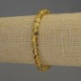 Bernsteinarmband mit glatten Kugeln, Durchmesser 6–6,5 mm, Länge ca. 18 cm, elastisches Band