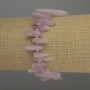 Kunzit-Armband, nadelförmige Splitter 13–20 mm, mit Glasperlen 3 mm, elastisches Band, Länge 18 cm