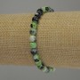 Armband aus facettiertem Achat – Kugeln Ø ca. 6 mm, Länge ca. 18 cm, Stretch