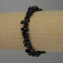 Achat-Chips-Armband, Durchmesser 6–12 × 3–6 mm, Länge 18 cm, Stretch