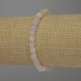 Morganit-Armband, facettierter Würfel, Kantenlänge ca. 5 × 5 mm, Länge ca. 18 cm, Stretch