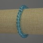 Armband aus tschechischem Kristall, facettierte Rondellen, Durchmesser 8 × 6 mm, Länge ca. 18 cm, Stretcharmband
