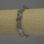 Armband aus Labradorit, getrommelte Körner, Durchmesser 10–12 × 9 mm ±, Länge 18 cm, Stretcharmband