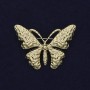 Brosche Schmetterling aus goldfarbenem Metall, 41×30 mm +