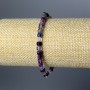 Armband Fluorit, natürlicher Stein, facettierte Würfel, Durchmesser ca. 4–5 mm, Länge ca. 18 cm (Stretch)