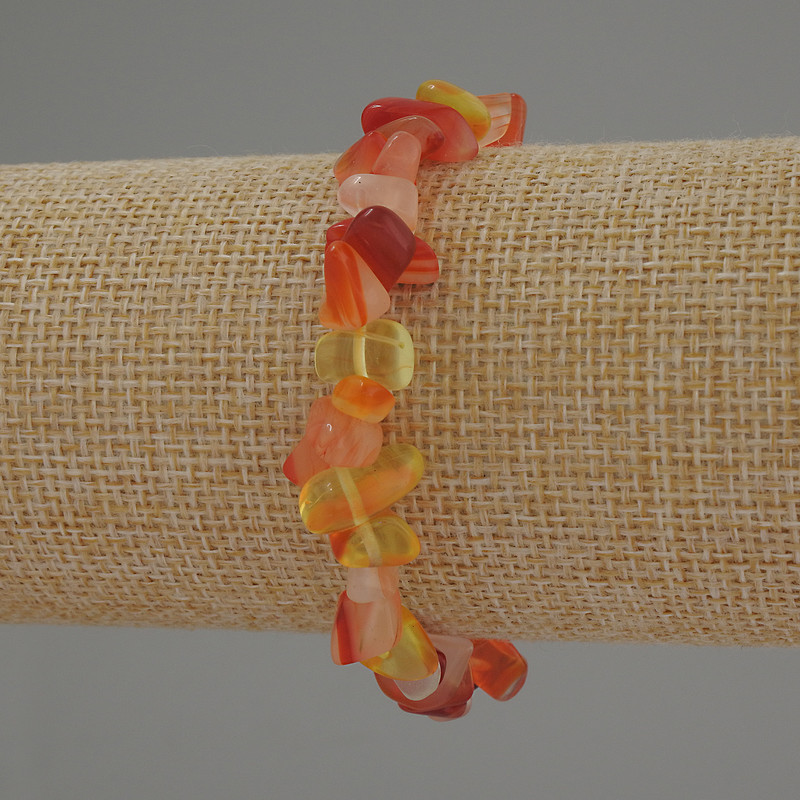 Armband Sortiment Splitterchen, Durchmesser 8–12×4 mm, Länge ca. 18 mm, Stretch