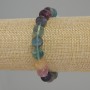 Armband Fluorit Naturstein glatte Kugeln, Durchmesser ca. 10 mm, Länge ca. 18 cm (Stretcharmband)
