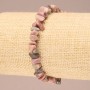 Elastisches Armband aus Rhodonit-Krümel, Durchmesser 6–8 mm+