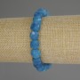 Armband aus facettiertem Apatit-Würfel, Durchmesser 9×9 mm, Länge 18 cm (Stretch-Arm band)