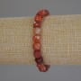 Armband aus facettiertem Achat Würfel, Kantenlänge 5×5 mm, Länge 18 cm+- Stretch