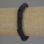Armband aus Schörl-Turmalin, facettiert, Durchmesser 14 × 8 mm ±, Länge 18 cm ± Stretch