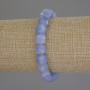Armband Aquamarin facettierte Würfel, Durchmesser ca. 9 mm, Länge ca. 18 cm, Stretcharmband