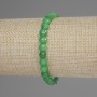 Chrysopras-Armband, facettierte Münze, Durchmesser 6 mm ±, Länge 18 cm ± Stretch-Armband