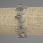 Armband aus Labradorit, facettierte Steine „Schmetterling“, Durchmesser 10–18 × 5–6 mm ±, Seed-Beads 3 mm ±, Länge 18 cm ±, Stretch