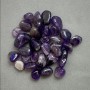 Amethyst-Trommelstein, natürlich, ohne Loch, 9-16 × 9-11 mm ± (Preis pro 100 g ±)