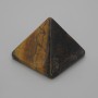 Pyramide Souvenir aus Naturstein Tigerauge, Länge 30x30 mm, Breite 25 mm ±