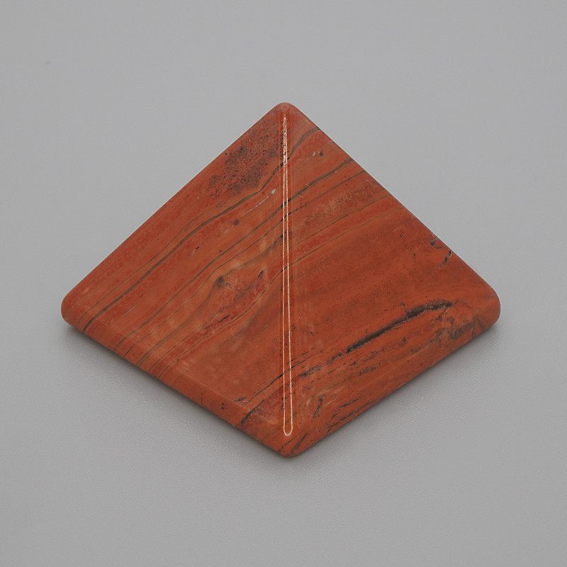 Pyramide Souvenir aus Naturstein roter Jaspis, Länge 30×30 mm, Breite 25 mm+-